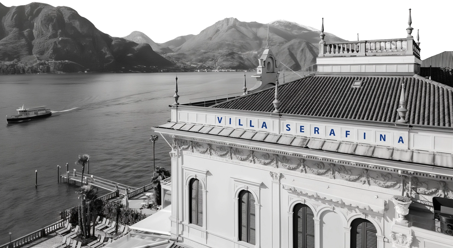 Magnifique vue sur la Villa Serafina