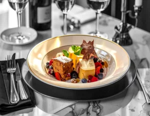 Plat création interprétation du tiramisu